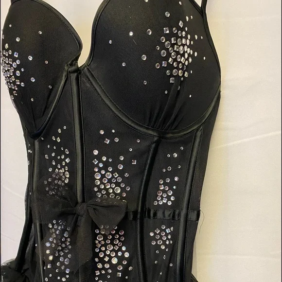 Victoria Secret BustierSatin Rhinestone …